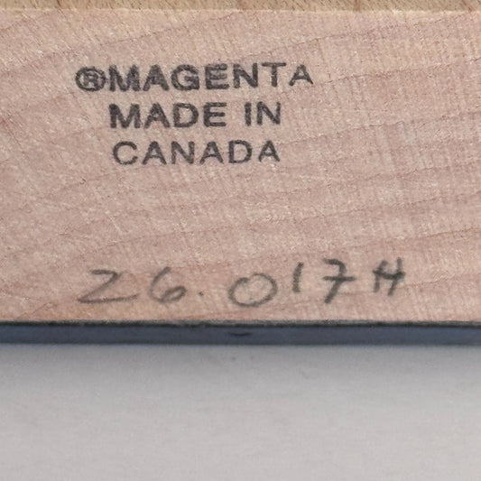 Magenta Rubber Stamp Square Frame Decorative Edges Cardmaking Wood Mounted Craft