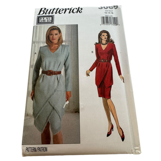 Butterick Sewing Pattern 3065 Misses Dress Tunic and Skirt Sizes 12-14-16 Uncut
