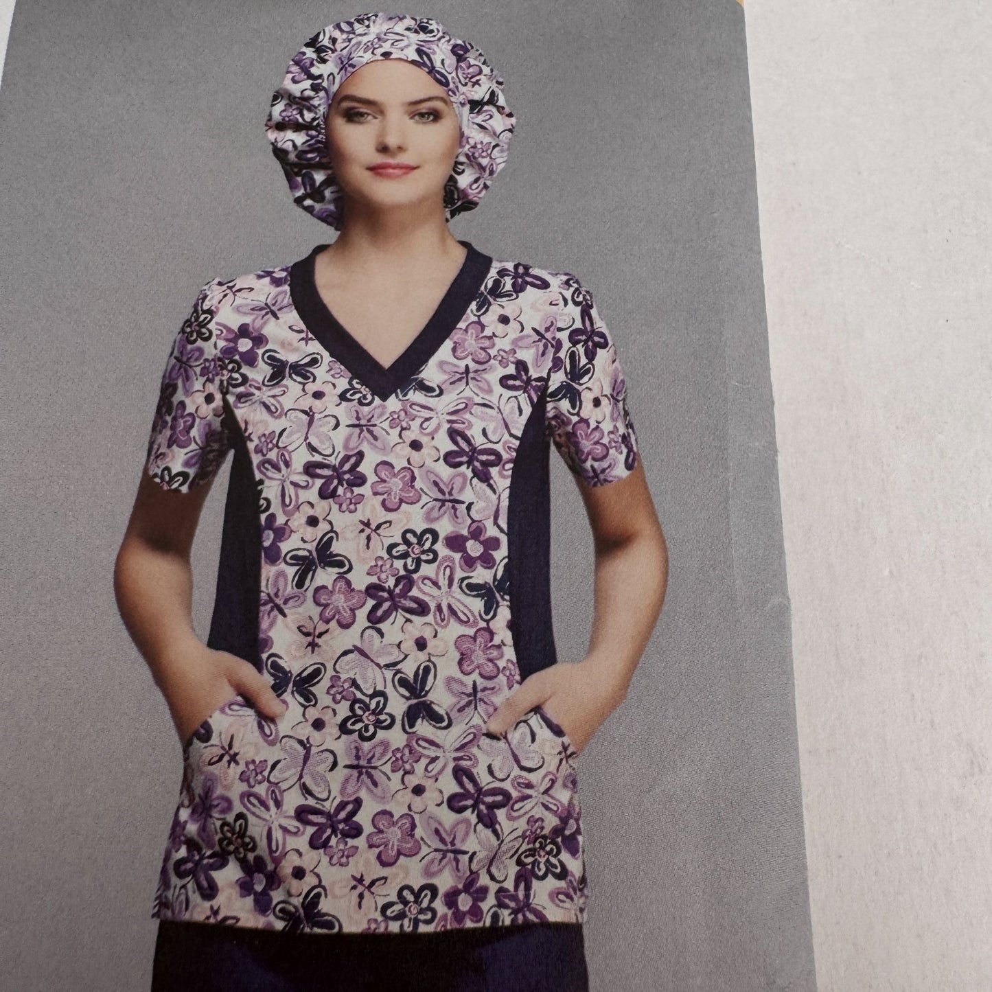 Simplicity Sewing Pattern 1020 Medical Scrubs Nurse Scrub Top Pants Easy 10-18 Uncut Hat