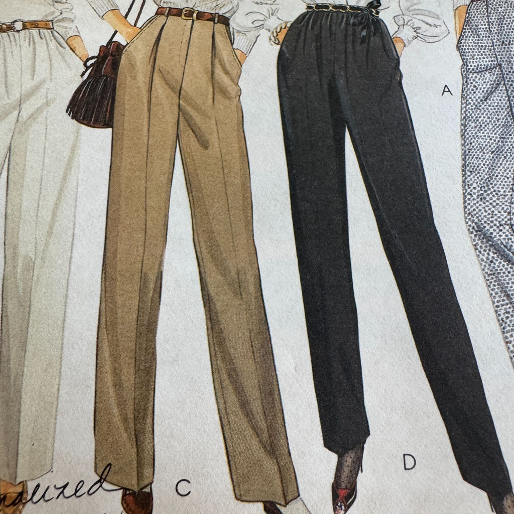 McCalls Sewing Pattern 9267 Work Pants Size 12 Waist 26.5 Palmer & Pletsch Uncut