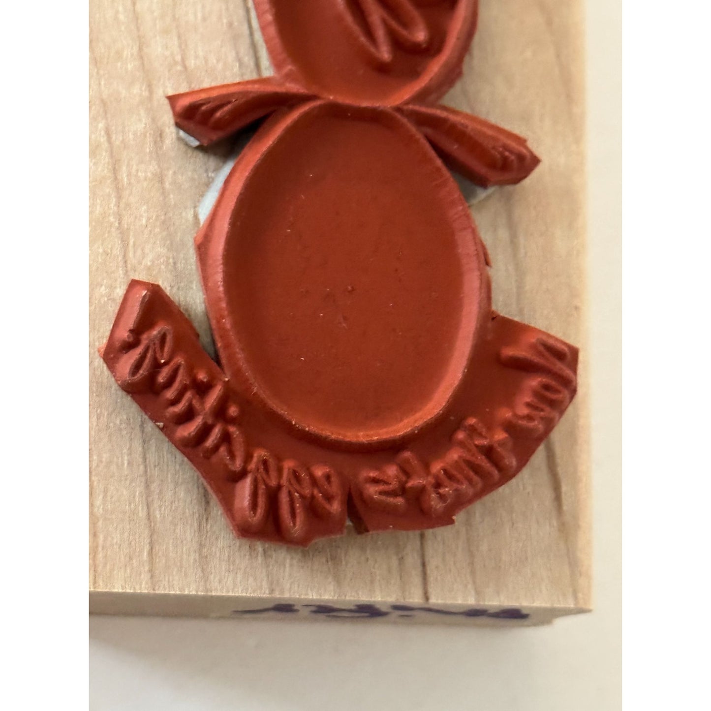 Stampin Up Wood Rubber Stamp Chicken Egg Pun Eggciting Exciting Cardmaking Words