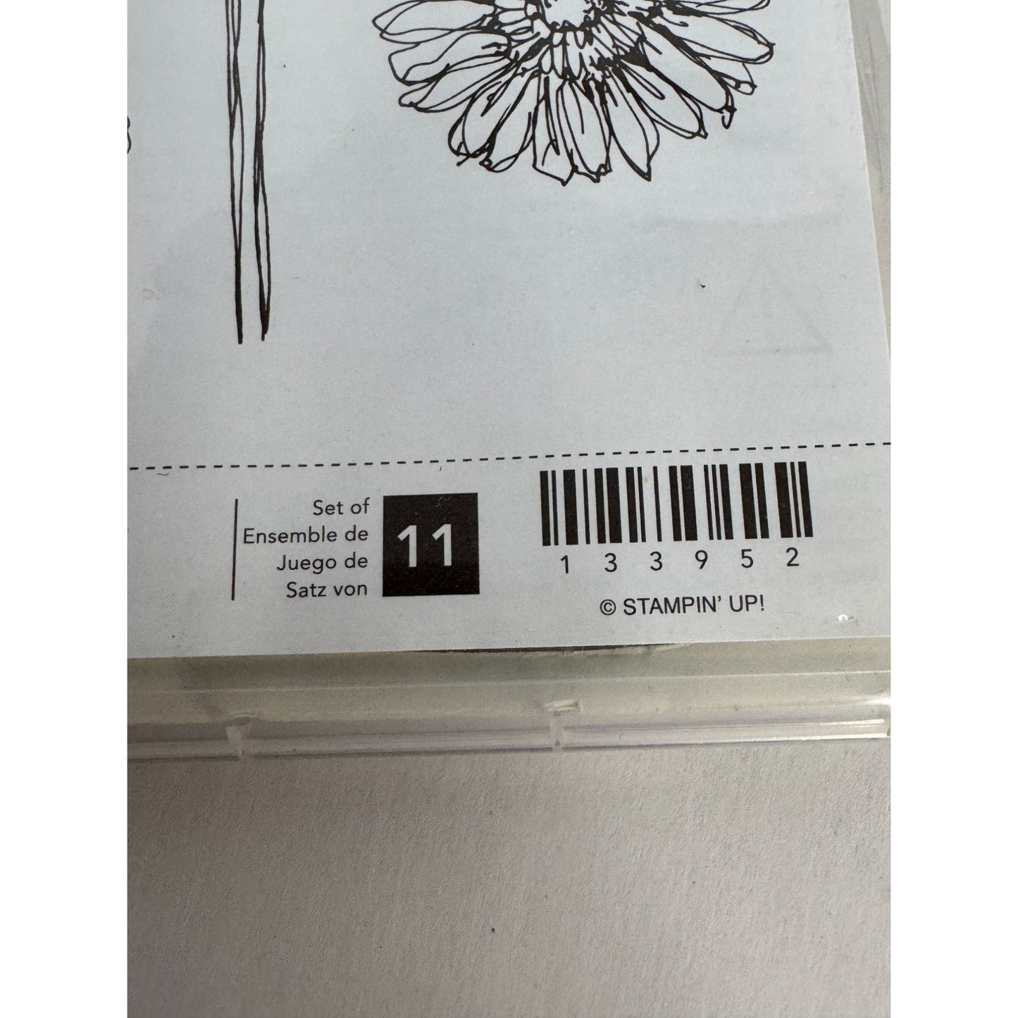 Stampin Up Clear Mount Rubber Stamp Set of 6 Bloom With Hope Sympathy Sentiments