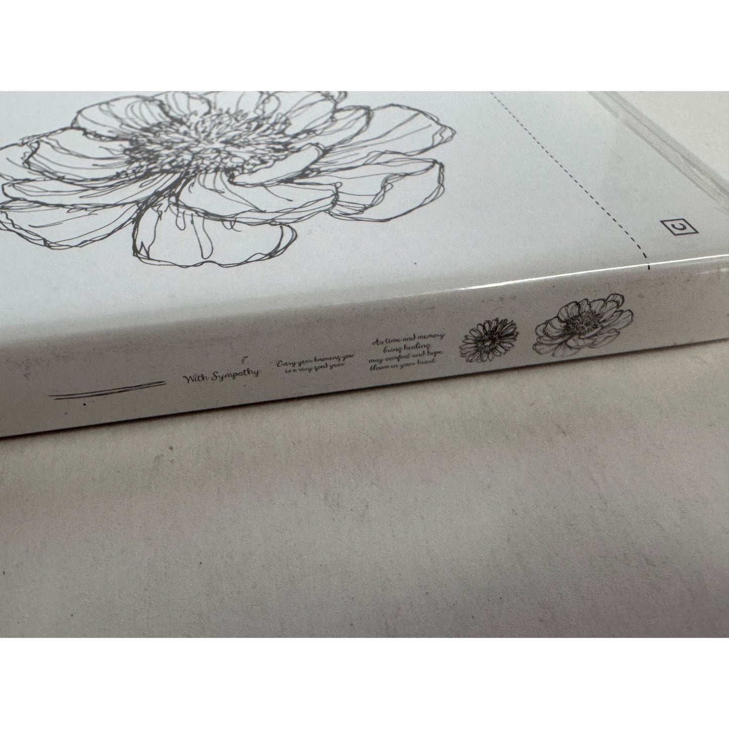 Stampin Up Clear Mount Rubber Stamp Set of 6 Bloom With Hope Sympathy Sentiments