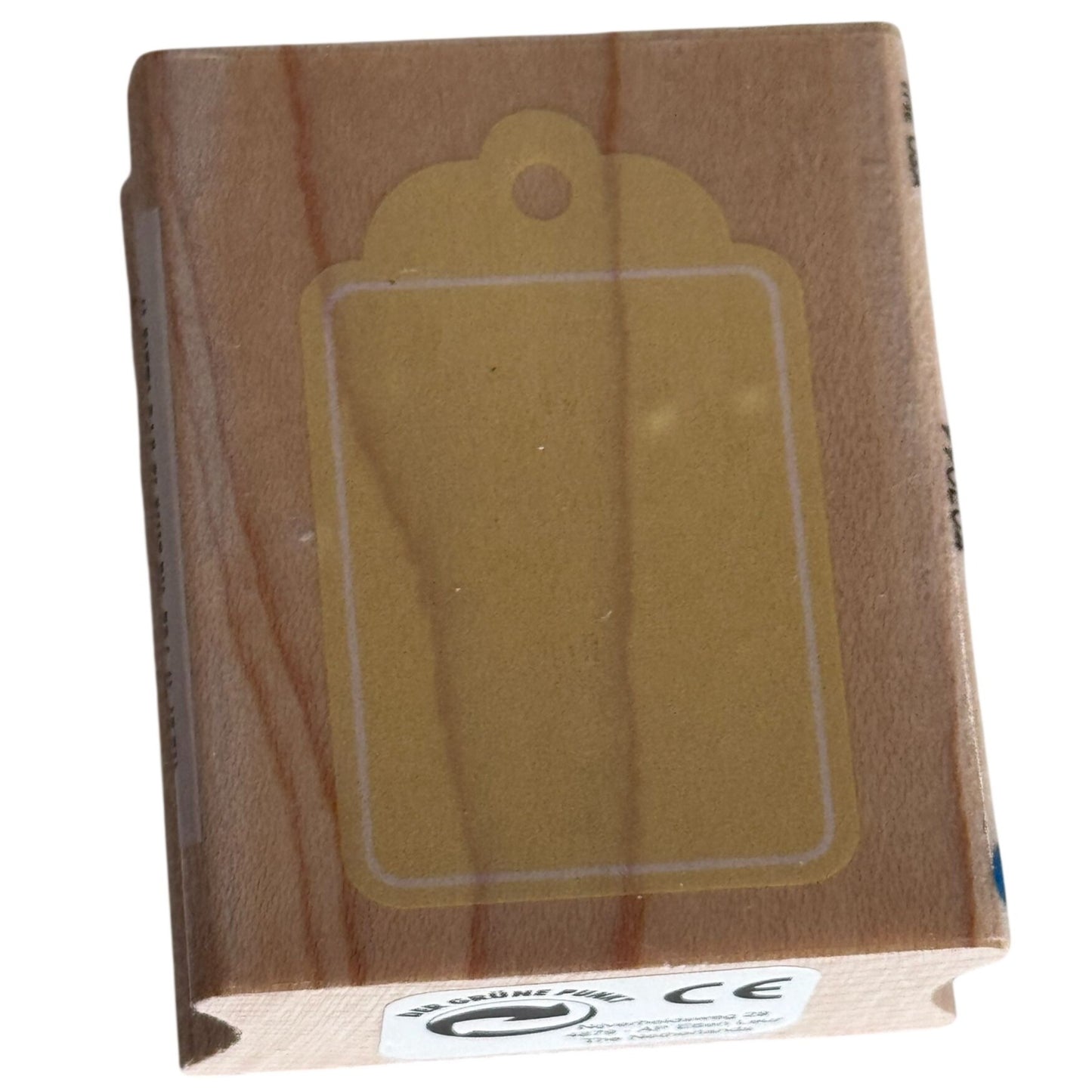 All Night Media Rubber Stamp Gift Tag Price Tag Label Journaling Cardmaking Wood