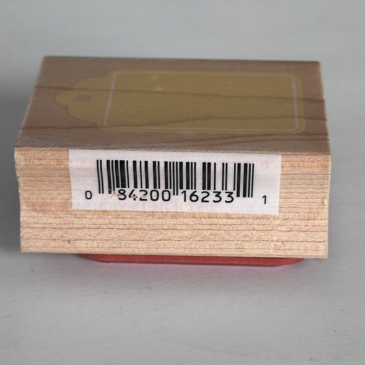 All Night Media Rubber Stamp Gift Tag Price Tag Label Journaling Cardmaking Wood