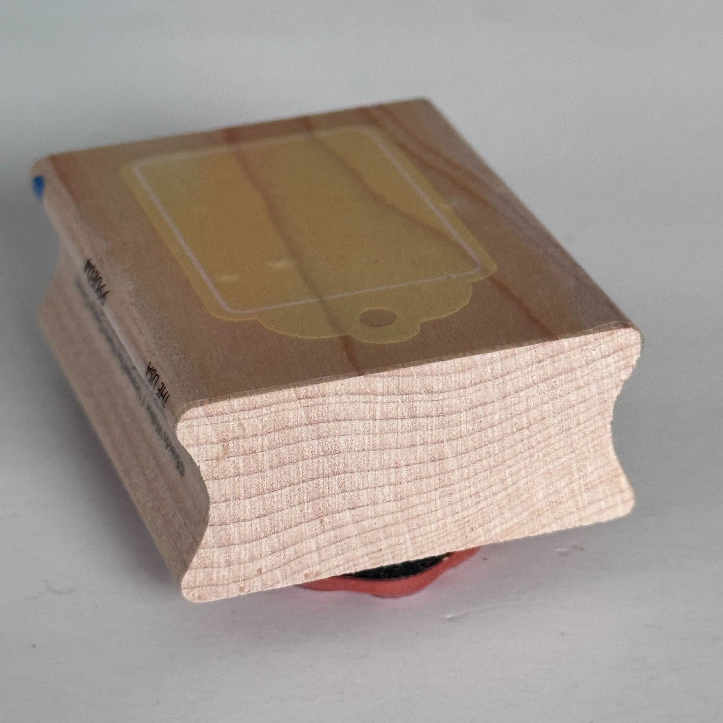 All Night Media Rubber Stamp Gift Tag Price Tag Label Journaling Cardmaking Wood