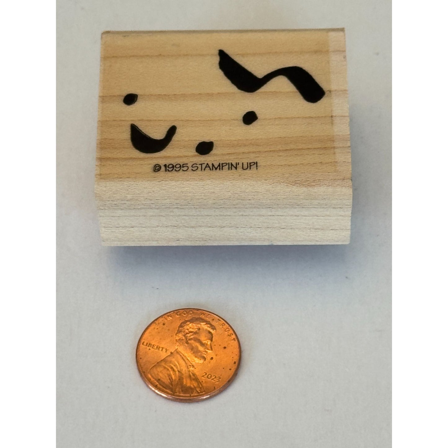 Stampin Up Rubber Stamp Confetti Party Celebration Card Making Background Wooden