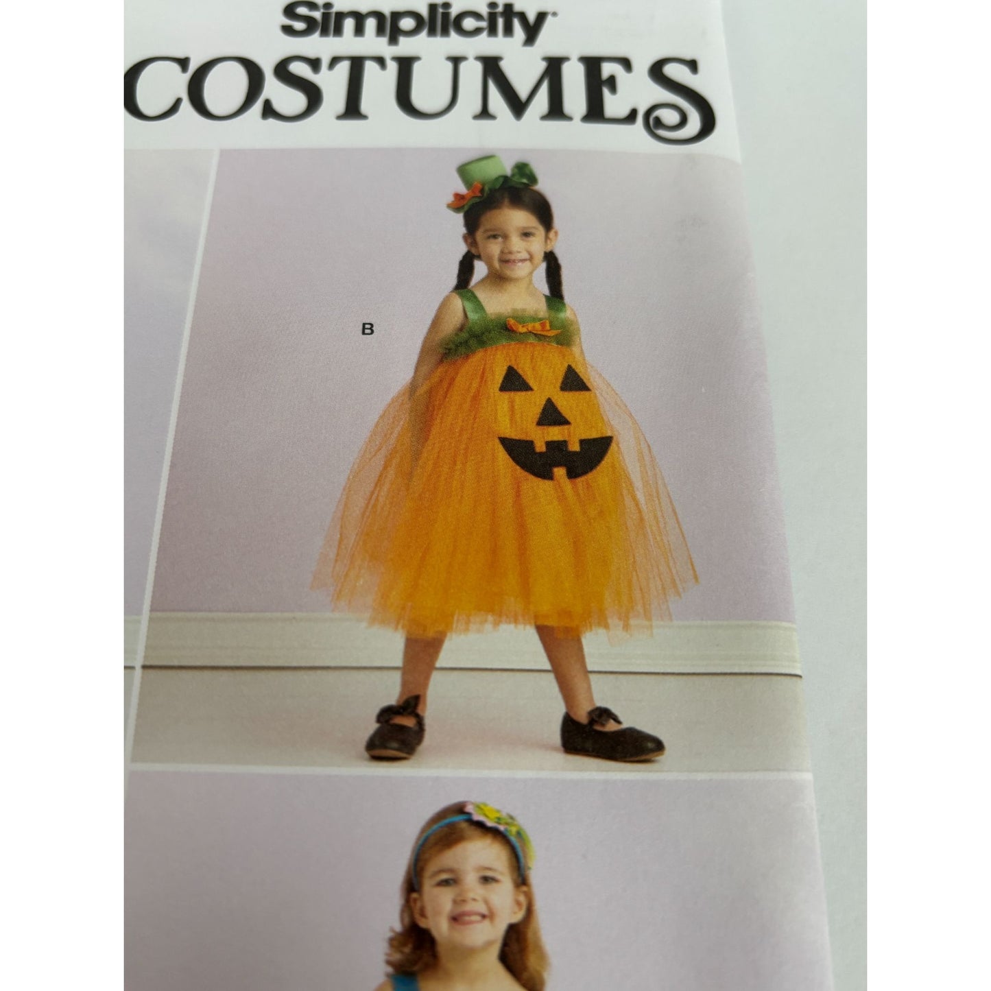 Simplicity Sewing Pattern S9625 Toddler Halloween Costumes Tulle Ghost Pumpkin