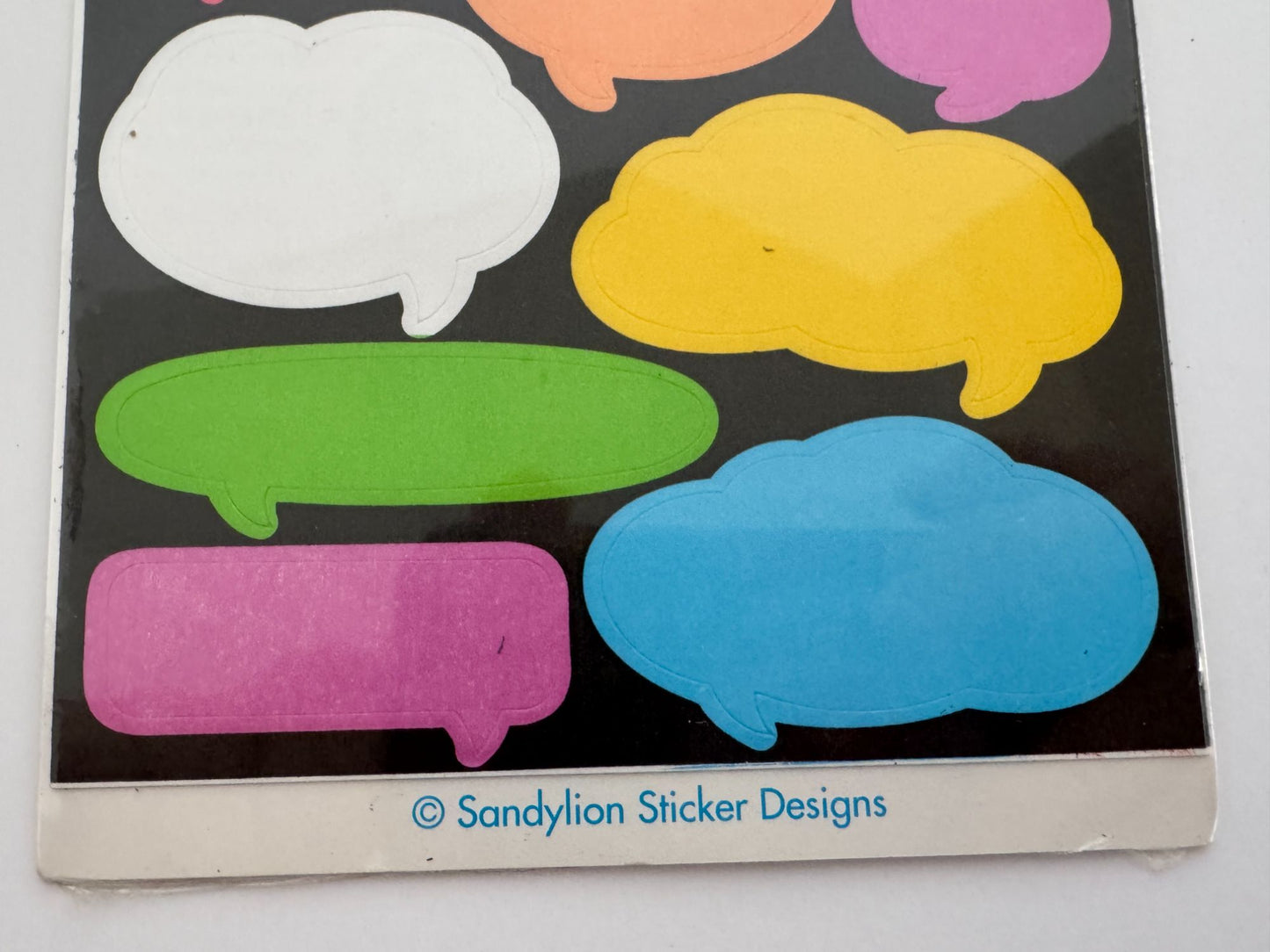 Sandylion Photo Stickers Express Yourself Thought Bubbles Clouds Speech Think