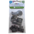 Hampton Art Ditto Christmas Cling Rubber Stamp Set North Pole Santa Hat Gift Cardmaking