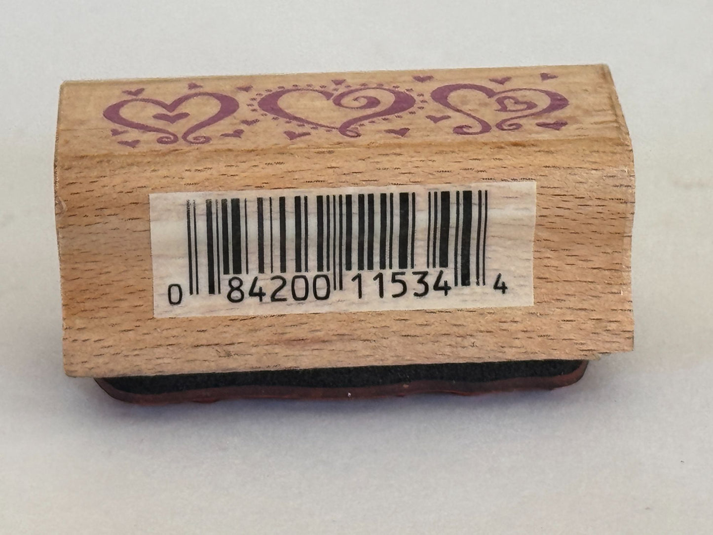 StampCraft Rubber Stamp Swirly Heart Border Valentines Day Card Making Craft Art