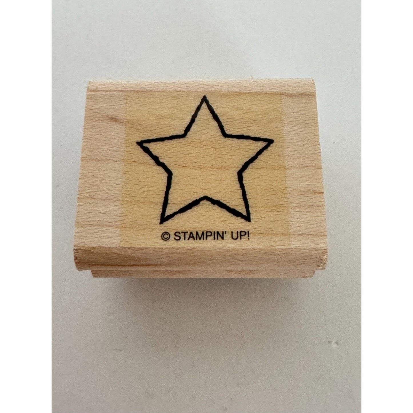 Stampin Up Rubber Stamp 5 Point Star Night Sky Celestial Holiday Patriotic Craft