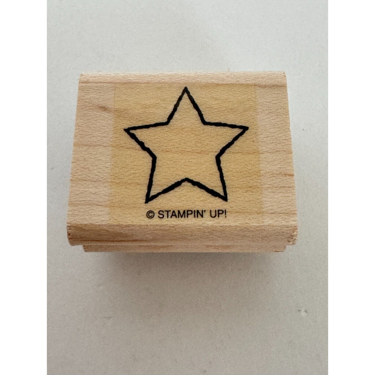 Stampin Up Rubber Stamp 5 Point Star Night Sky Celestial Holiday Patriotic Craft