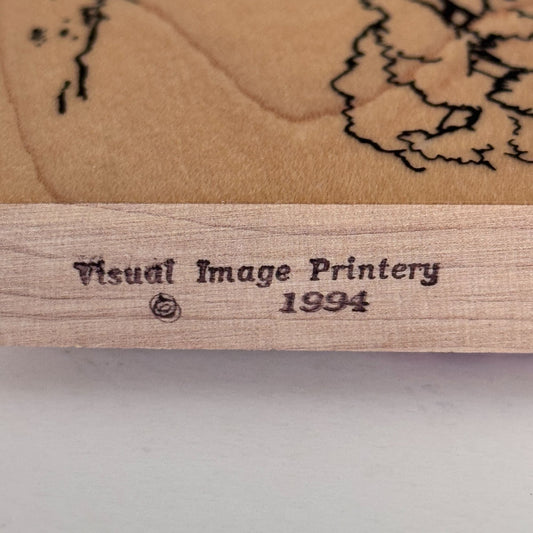 Visual Image Printery Rubber Stamp Tree Branch Landscape Nature Scene Maker Wood Cardmaking Craft