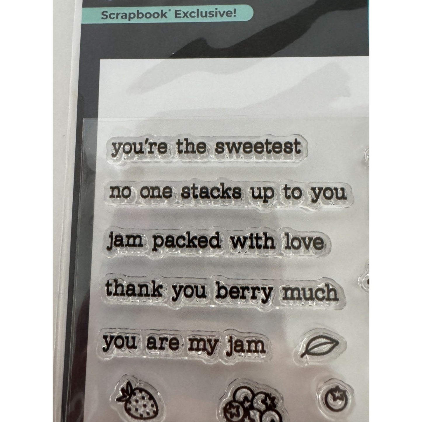 Hero Arts Clear Stamps Jam Packed Fruit Jar Canning Food Homesteading Gift Tag