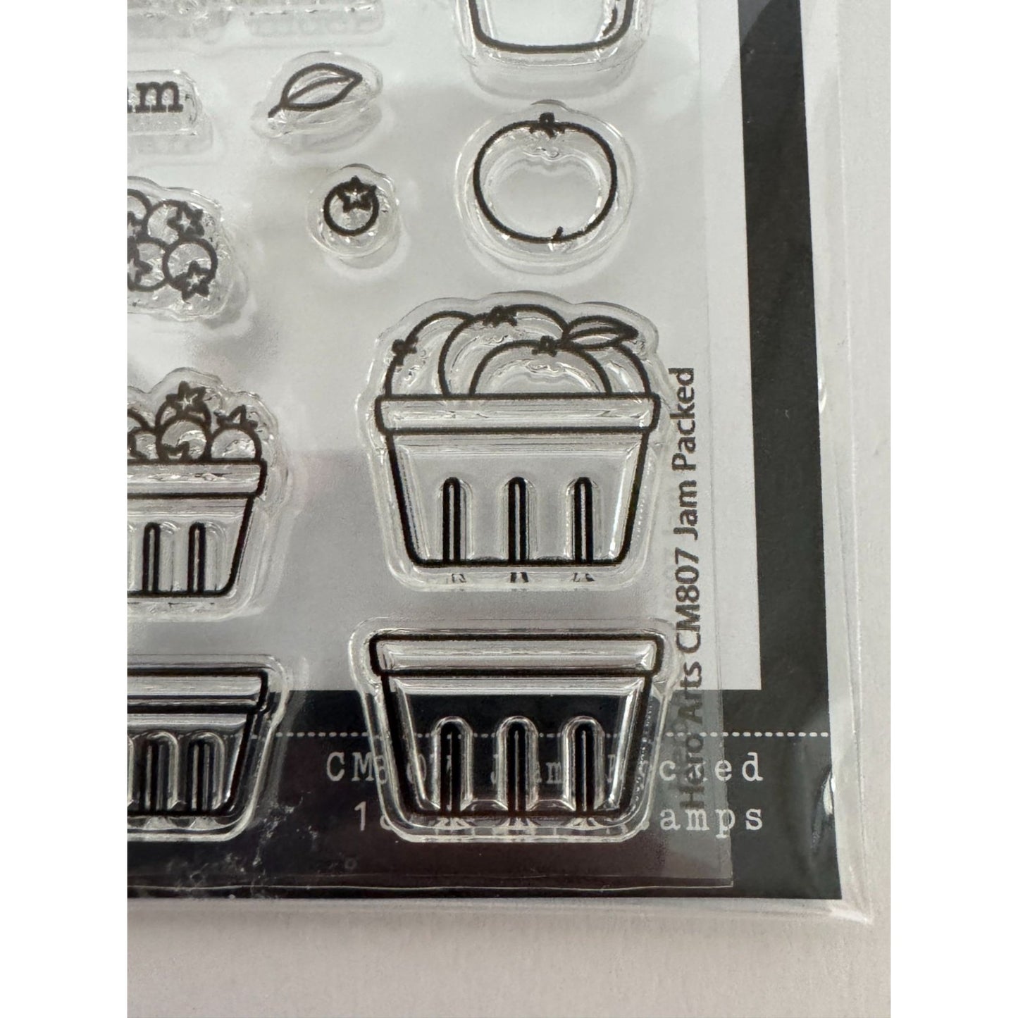 Hero Arts Clear Stamps Jam Packed Fruit Jar Canning Food Homesteading Gift Tag