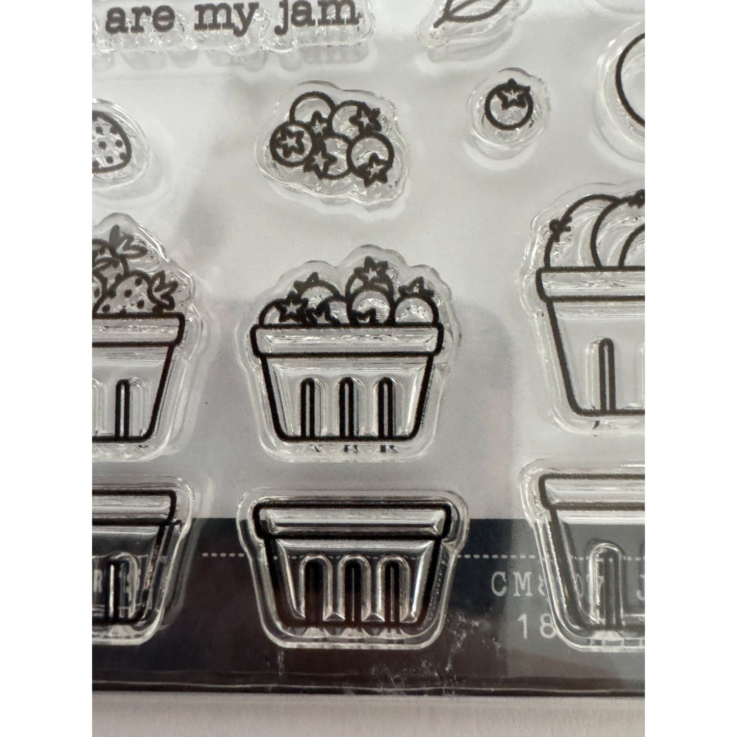 Hero Arts Clear Stamps Jam Packed Fruit Jar Canning Food Homesteading Gift Tag