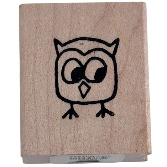 Paper Source Rubber Stamp Sketch Owl Woodland Animal Side Eye Card Making Craft