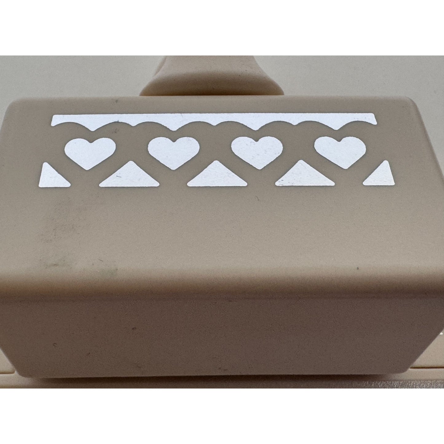Martha Stewart Edge Punch Scalloped Double Heart Border Trim Paper Craft Rare