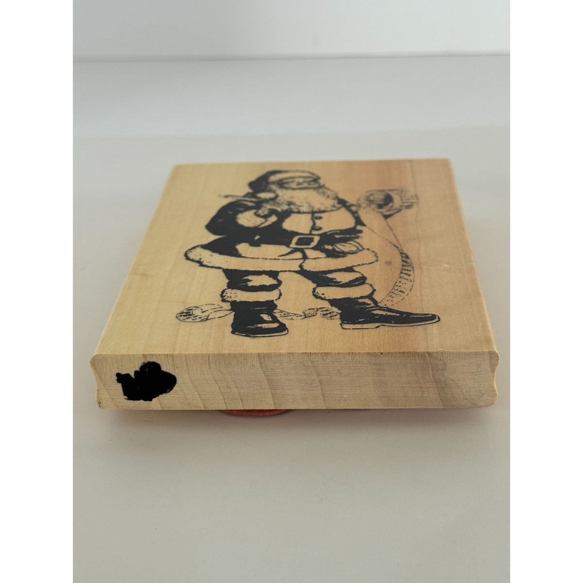 Anitas Rubber Stamp Santa Claus Naughty or Nice List Checking it Twice Large Big