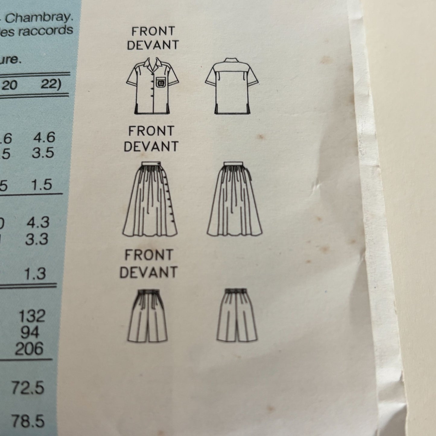 Butterick Sewing Pattern 6775 90s Shirt Dress Shorts Preppy Summer Outfit Skirt 6-10 Uncut