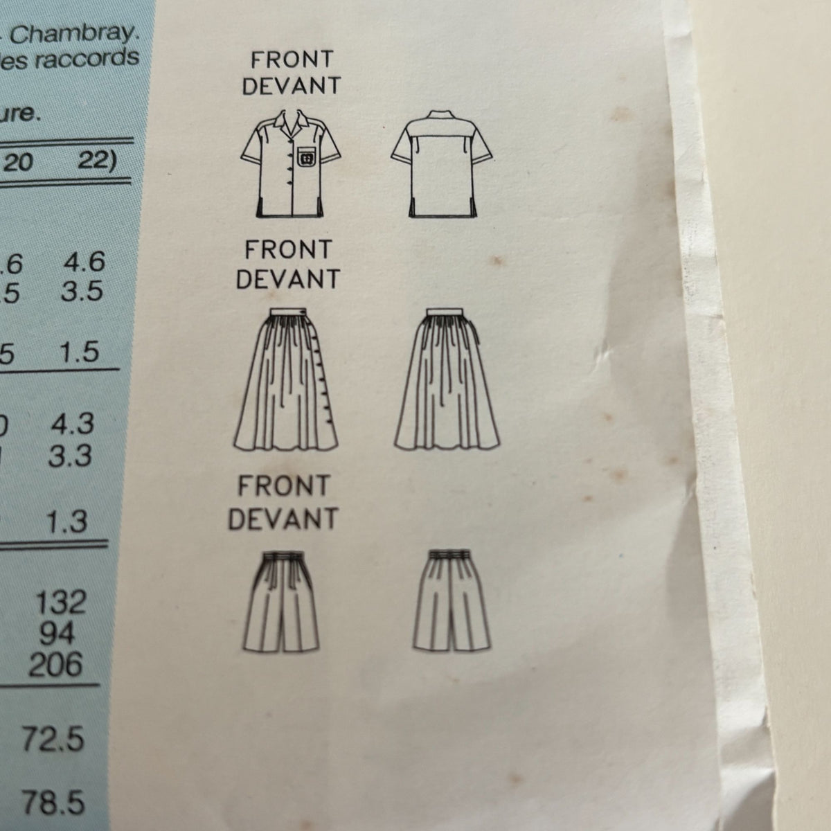 Butterick Sewing Pattern 6775 90s Shirt Dress Shorts Preppy Summer Outfit Skirt 6-10 Uncut