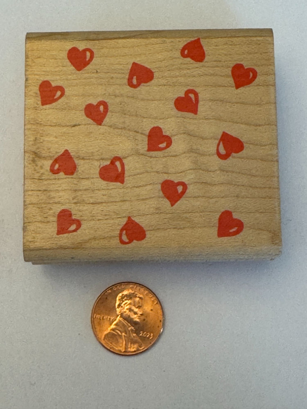 Rubber Stampede Rubber Stamp Hearts Abound Love Background Cardmaking Valentine