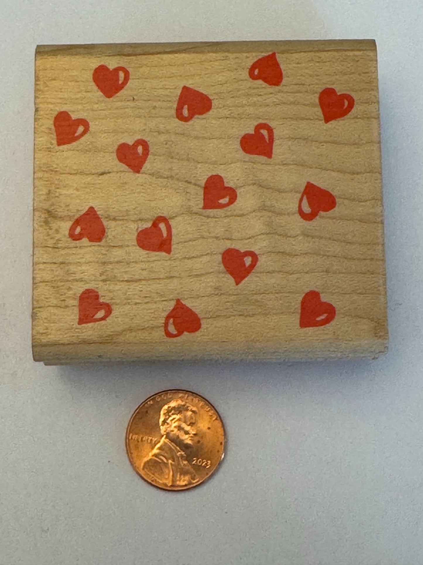 Rubber Stampede Rubber Stamp Hearts Abound Love Background Cardmaking Valentine