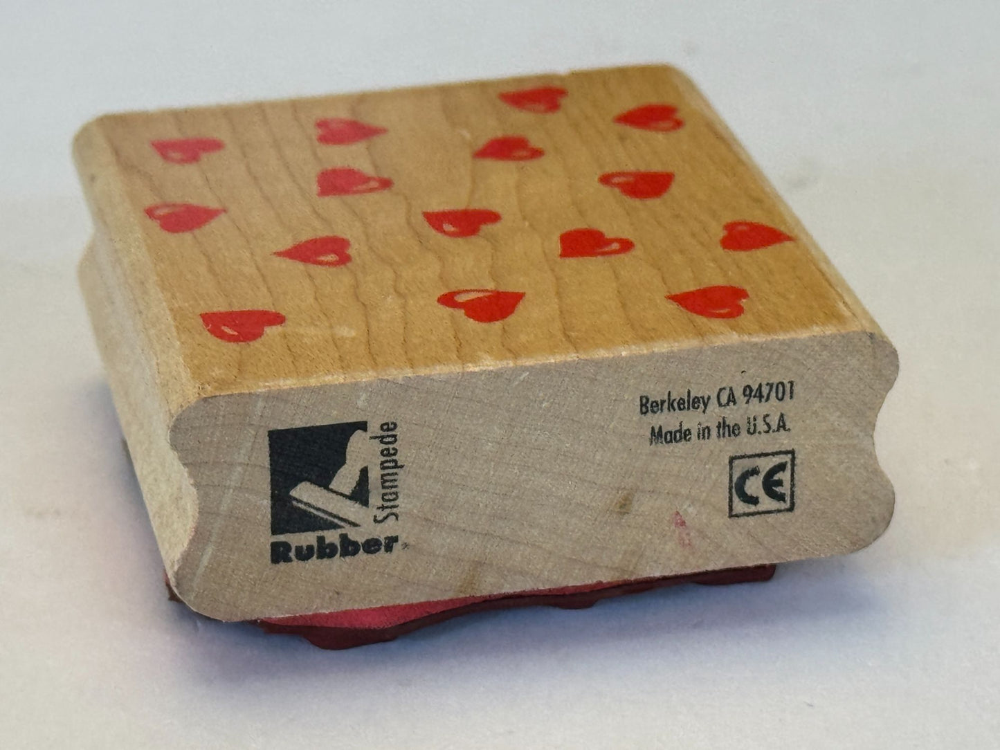 Rubber Stampede Rubber Stamp Hearts Abound Love Background Cardmaking Valentine