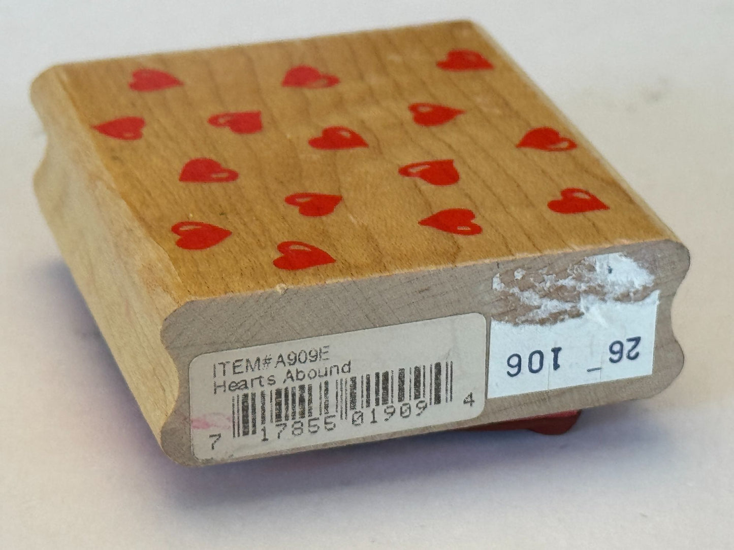 Rubber Stampede Rubber Stamp Hearts Abound Love Background Cardmaking Valentine