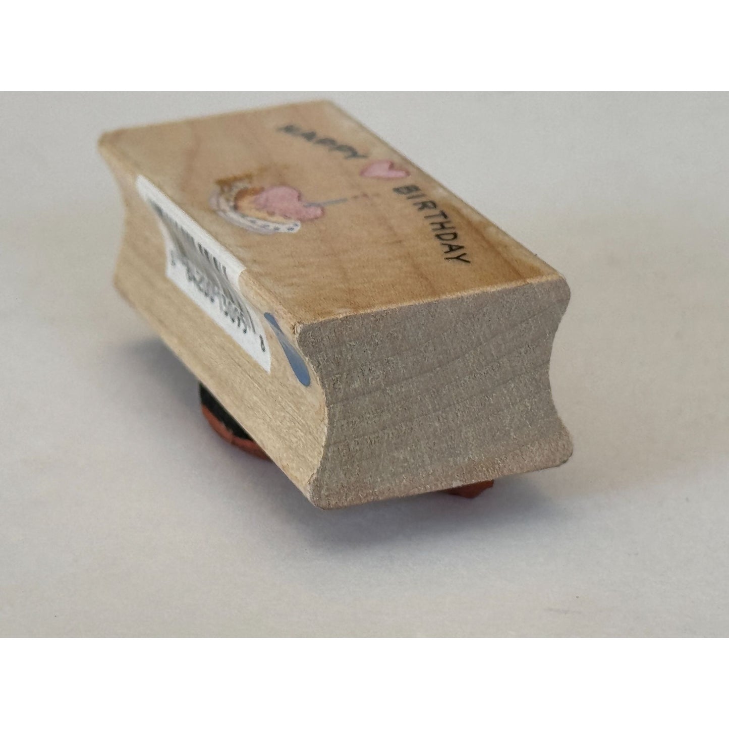 All Night Media Rubber Stamp Heart Cake Happy Birthday Candle Susan Branch Craft