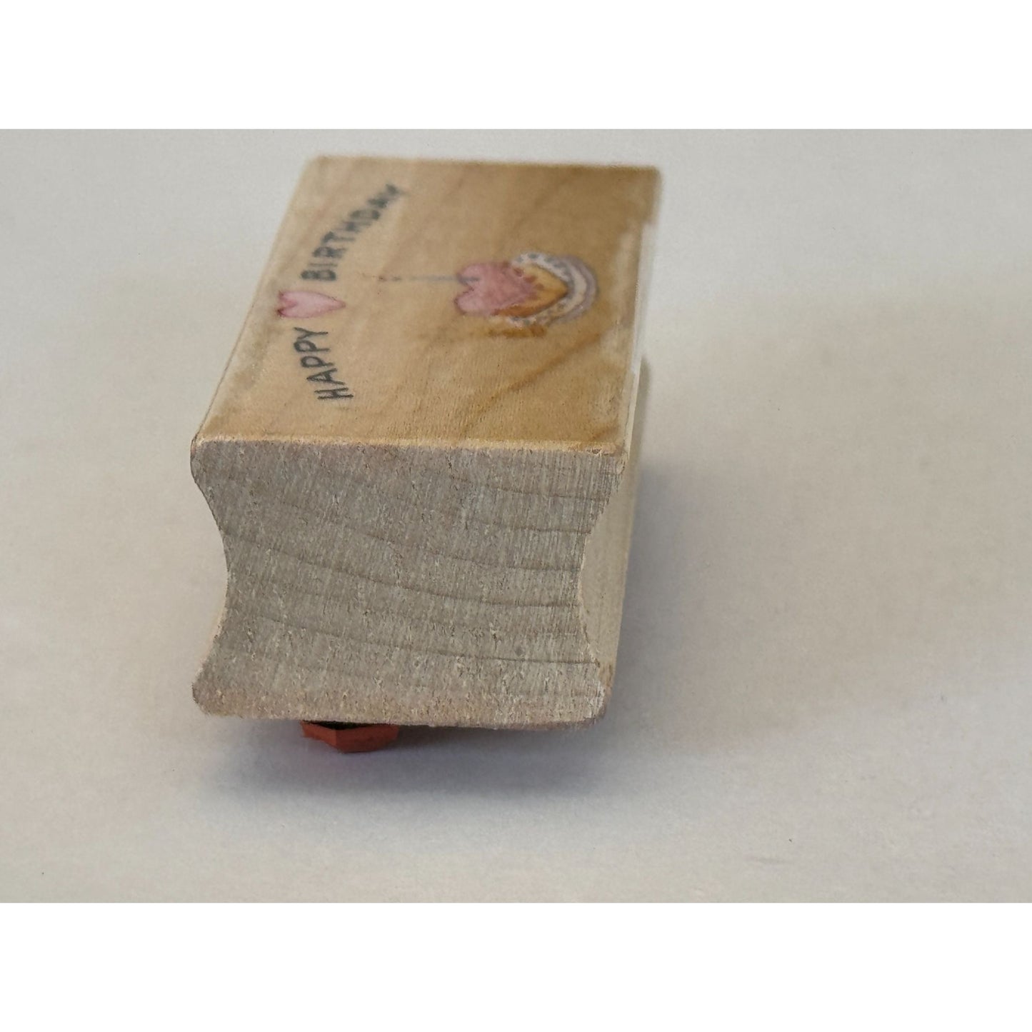 All Night Media Rubber Stamp Heart Cake Happy Birthday Candle Susan Branch Craft