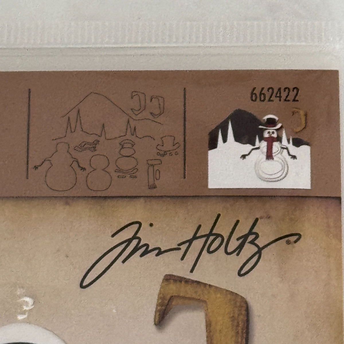 Sizzix Thinlits Tim Holtz Alterations Snowman Scene Die Set Christmas Cardmaking Winter Holidays 662422