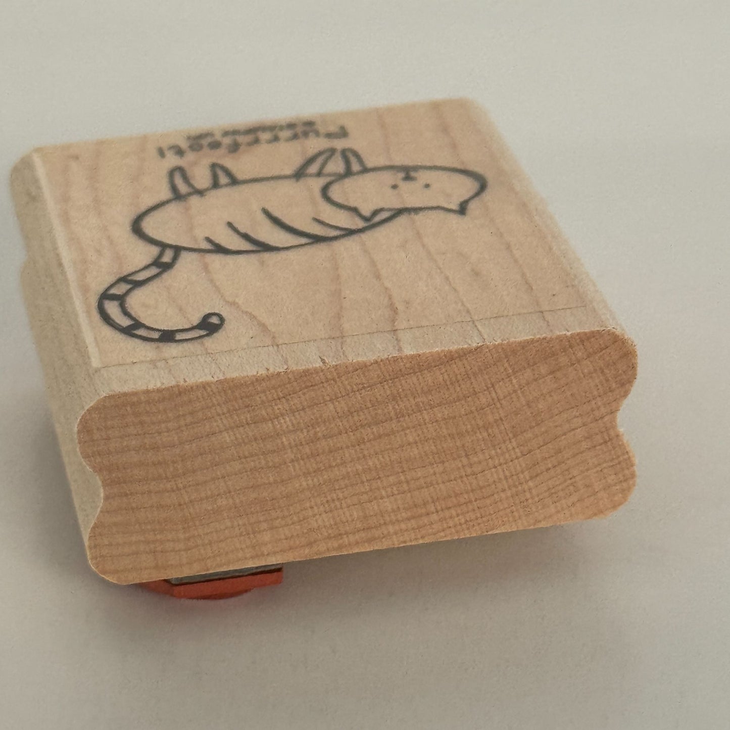 Stampin Up Wood Rubber Stamp Cat Pun Purrrfect Perfect Card Making Words Funny