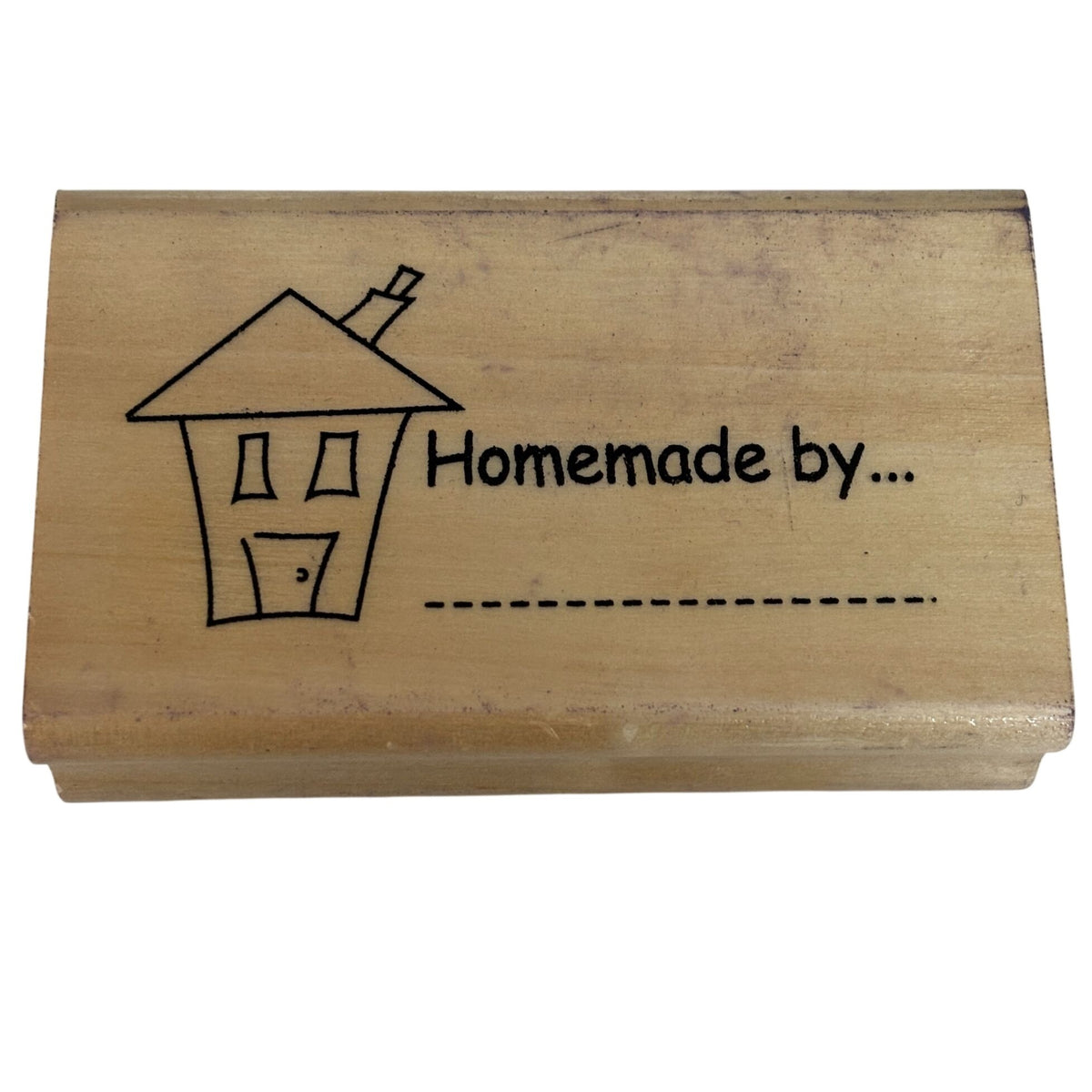 Anitas Rubber Stamp Homemade By Label Handmade Gift Tag Artisan Baker Crafter