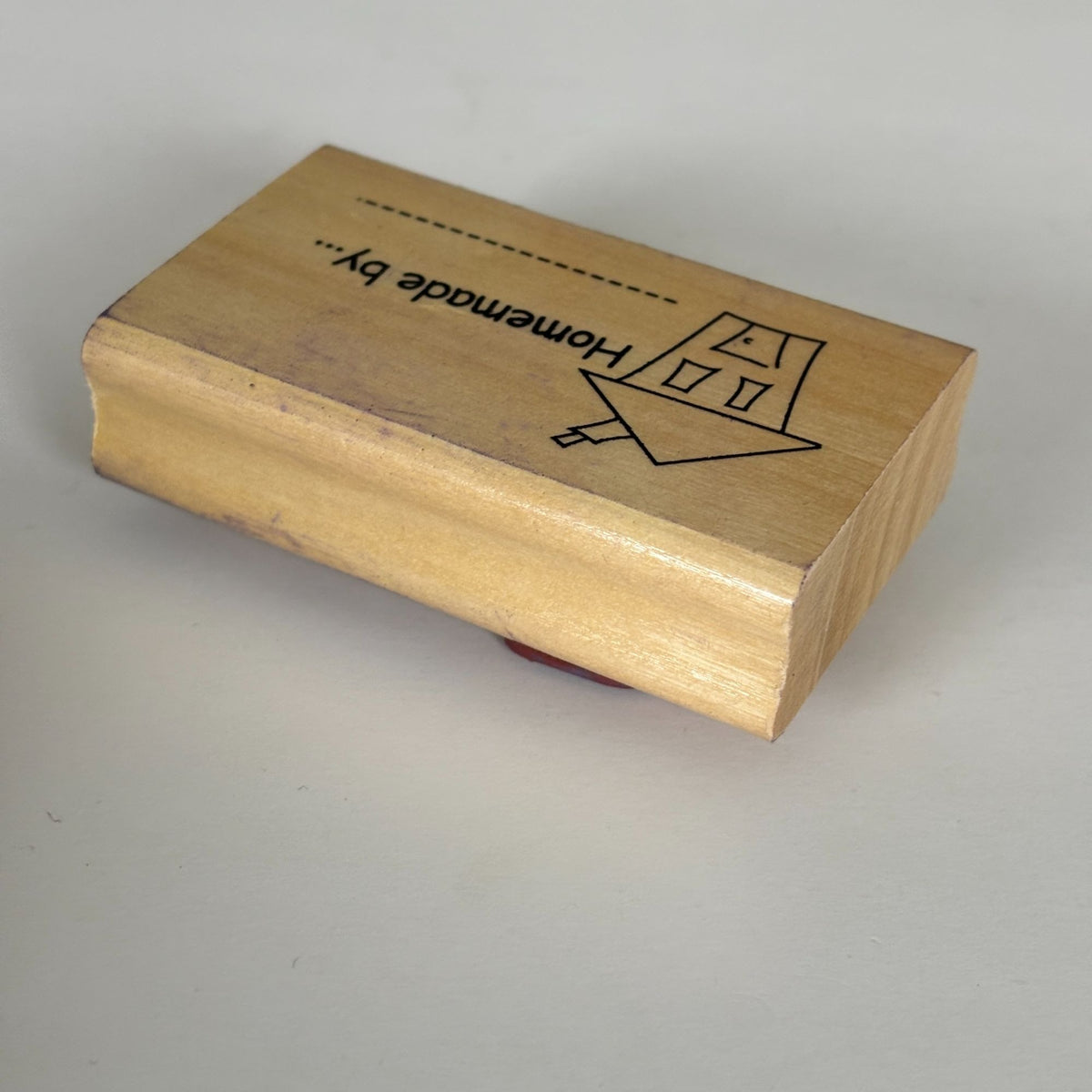 Anitas Rubber Stamp Homemade By Label Handmade Gift Tag Artisan Baker Crafter