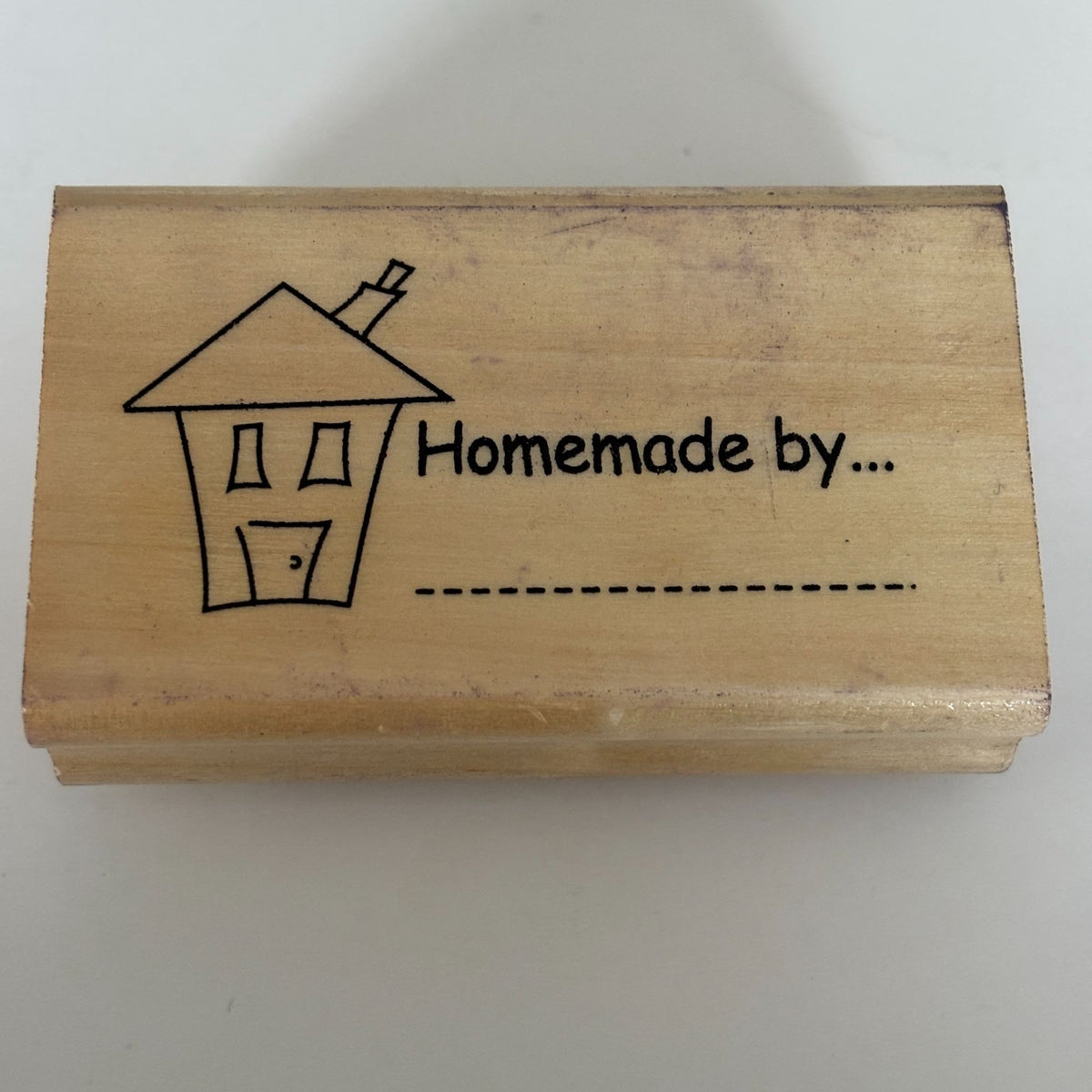 Anitas Rubber Stamp Homemade By Label Handmade Gift Tag Artisan Baker Crafter