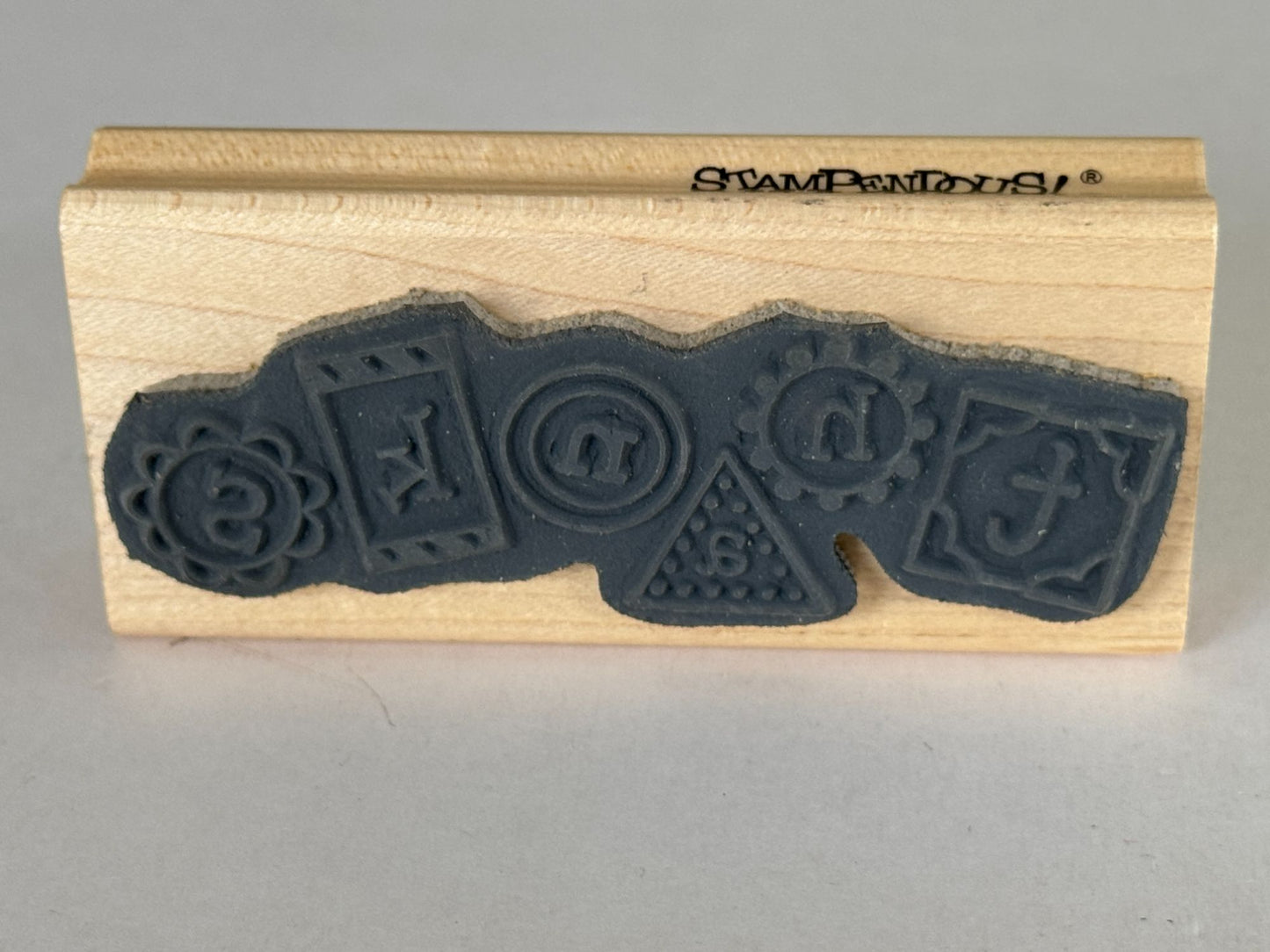 Stampendous Rubber Stamp Circle Talk Thanks Thank You Card Making Word Sentiment