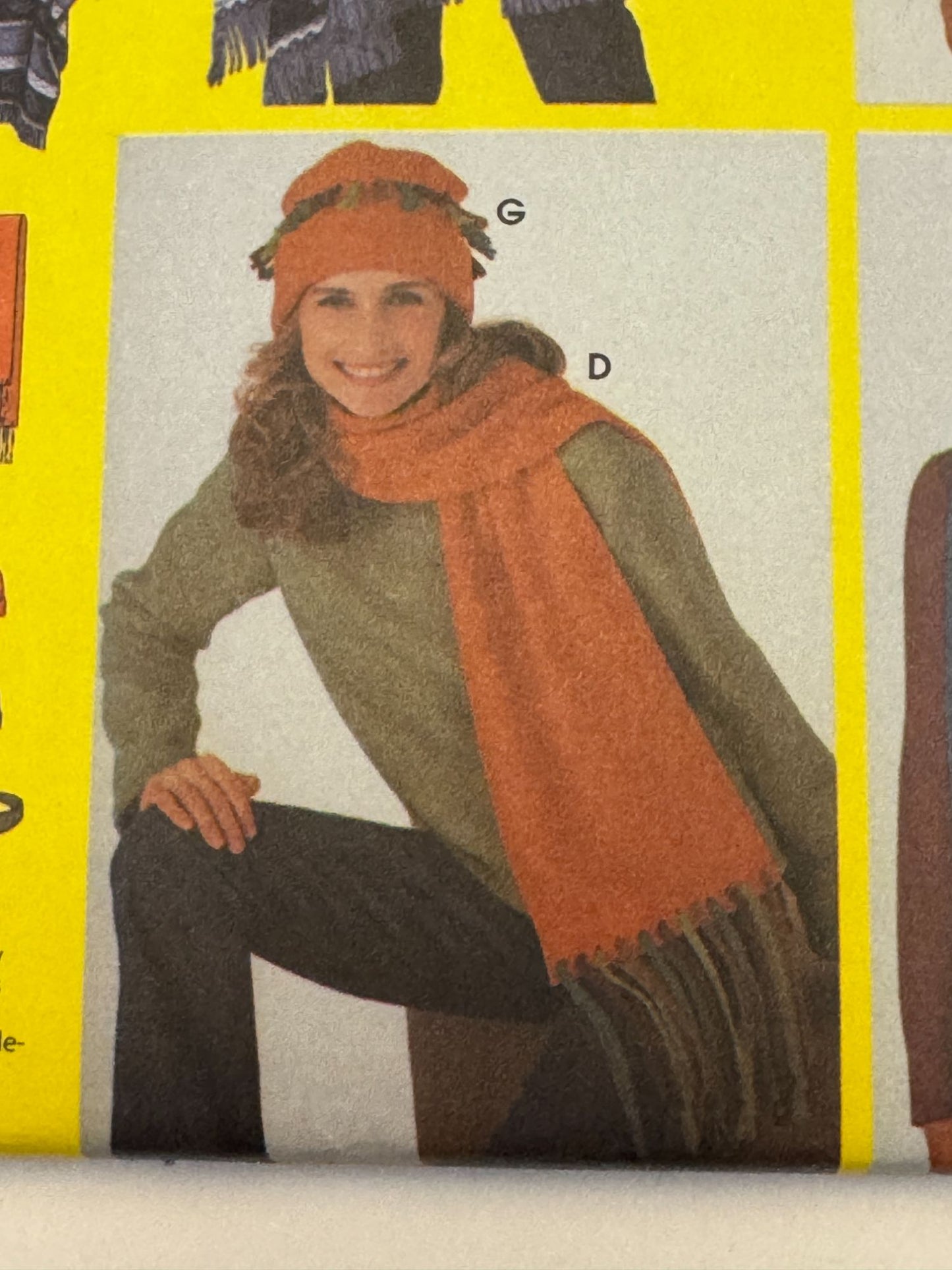 Simplicity Sewing Pattern for Dummies 5433 Poncho Scarf Hat Fanny Pack Bag Uncut