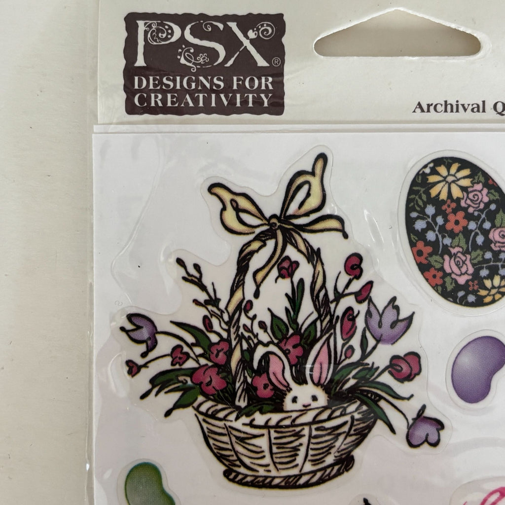 PSX Sticker Set Easter Bunny Eggs Spring Jelly Beans Chic Cardmaking Craft Scrapbooking SH6438