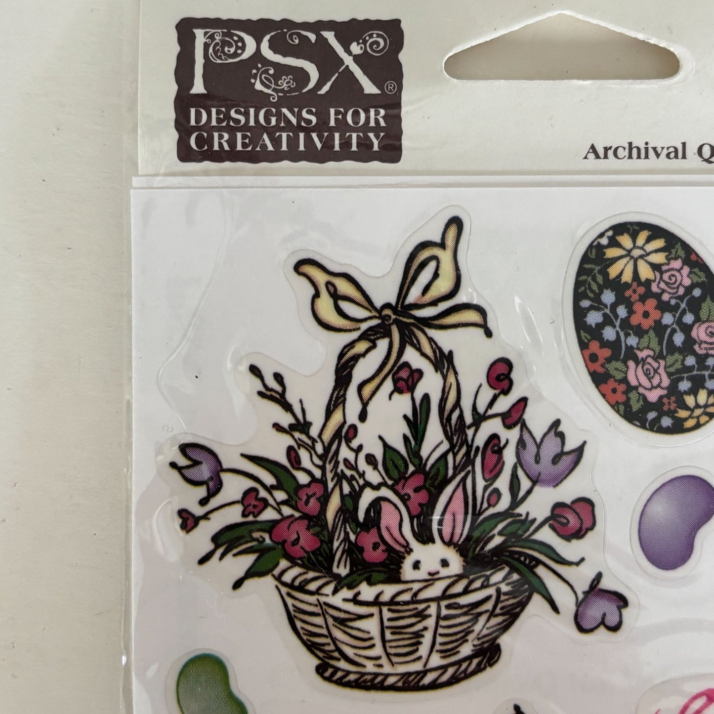 PSX Sticker Set Easter Bunny Eggs Spring Jelly Beans Chic Cardmaking Craft Scrapbooking SH6438