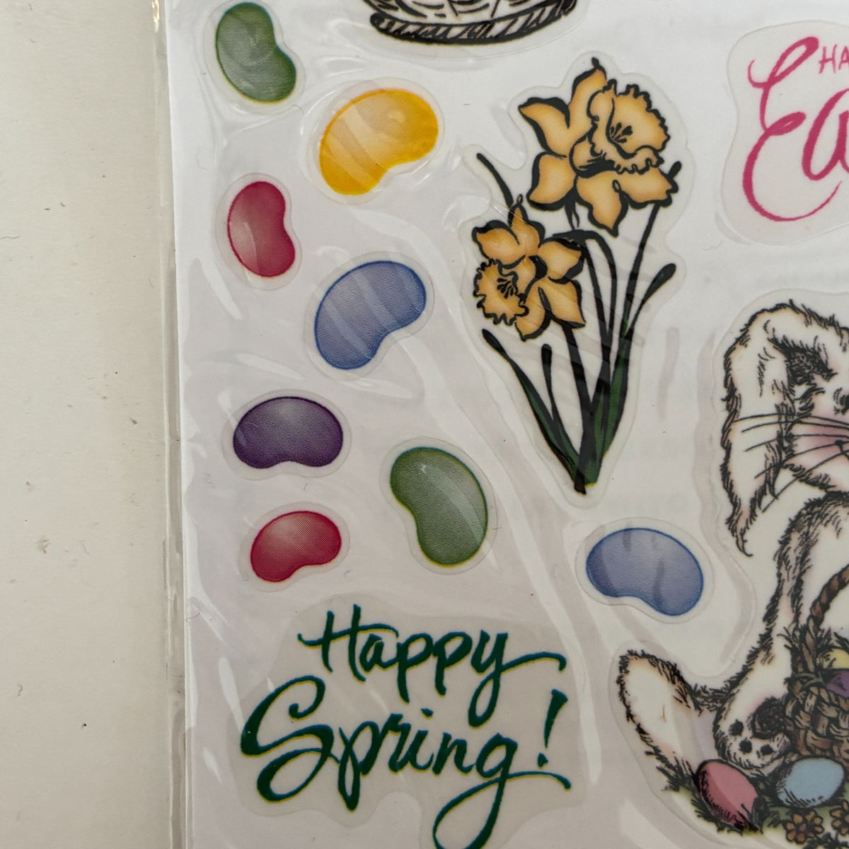 PSX Sticker Set Easter Bunny Eggs Spring Jelly Beans Chic Cardmaking Craft Scrapbooking SH6438