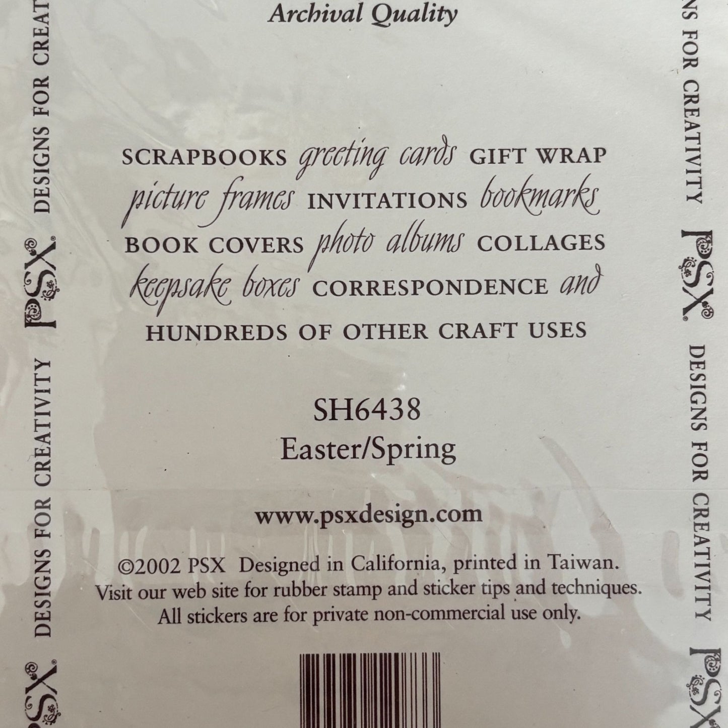 PSX Sticker Set Easter Bunny Eggs Spring Jelly Beans Chic Cardmaking Craft Scrapbooking SH6438