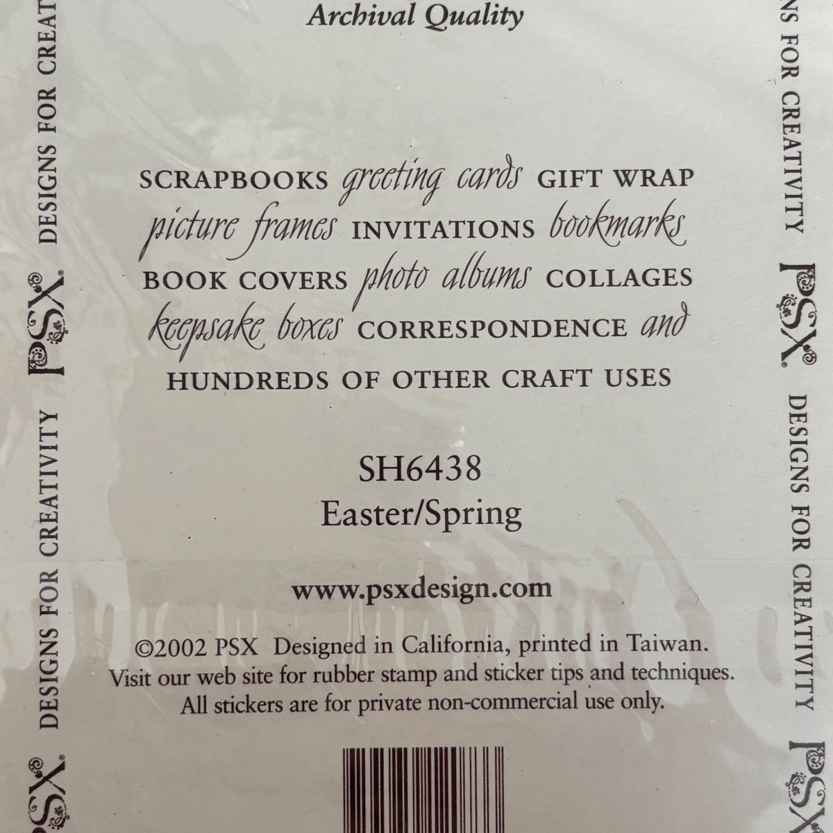 PSX Sticker Set Easter Bunny Eggs Spring Jelly Beans Chic Cardmaking Craft Scrapbooking SH6438