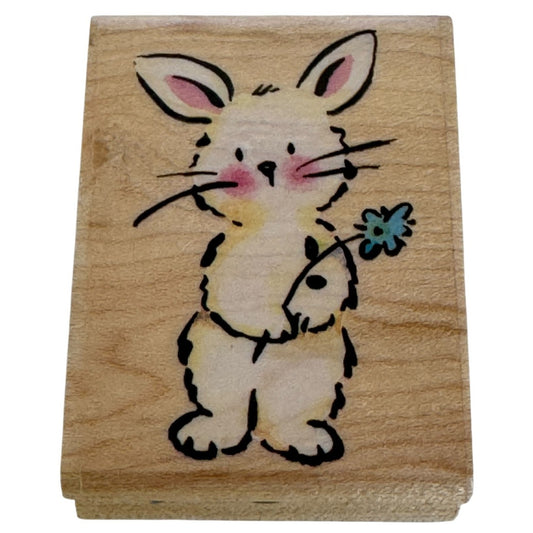 Rubber Stampede Delta Rubber Stamp Sweet Bunny Rabbit Easter Spring Animal Craft