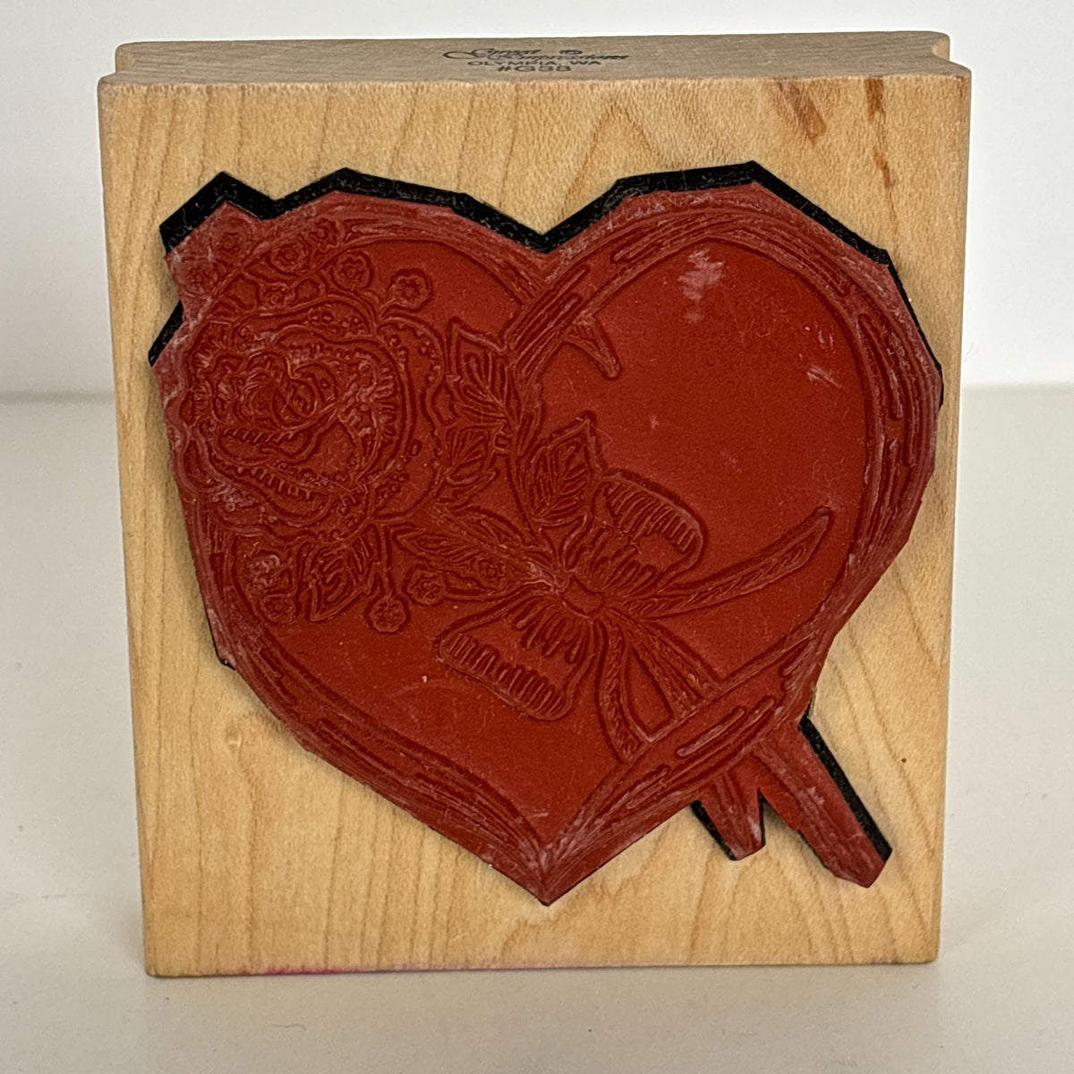 Great Impressions Rubber Stamp Heart Rose Mothers Day Cardmaking Love Wedding Anniversary Paper Crafting
