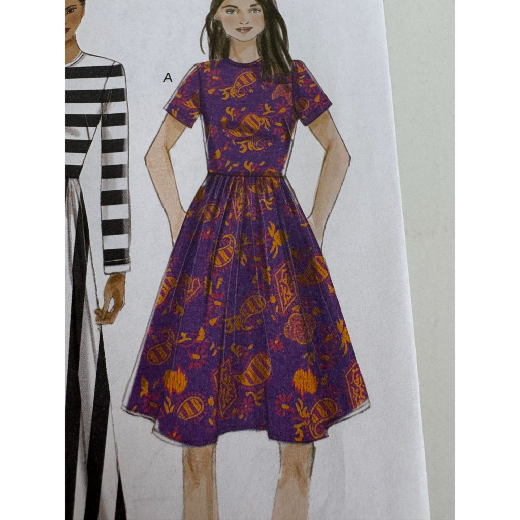 Vogue Sewing Pattern V9197 Misses Dress Pockets Easy Cup size A, B C D 6-14 UC