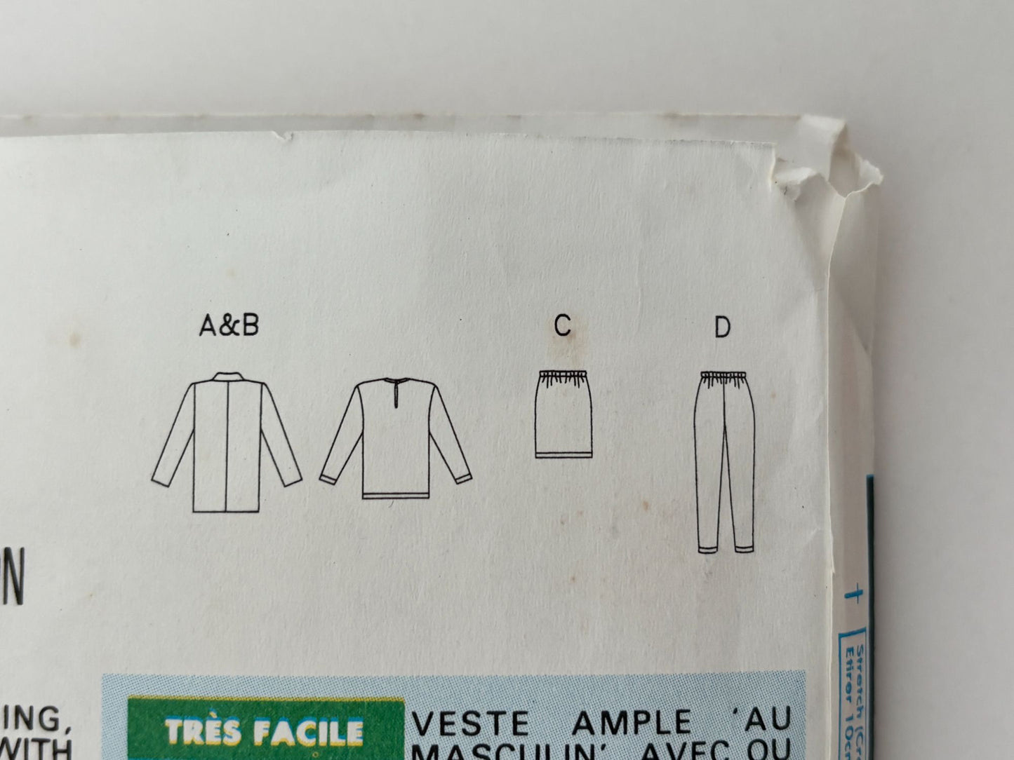 Butterick Sewing Pattern 6290 Oversized Blazer Pants 90s Retro Girls 7 8 10 UC