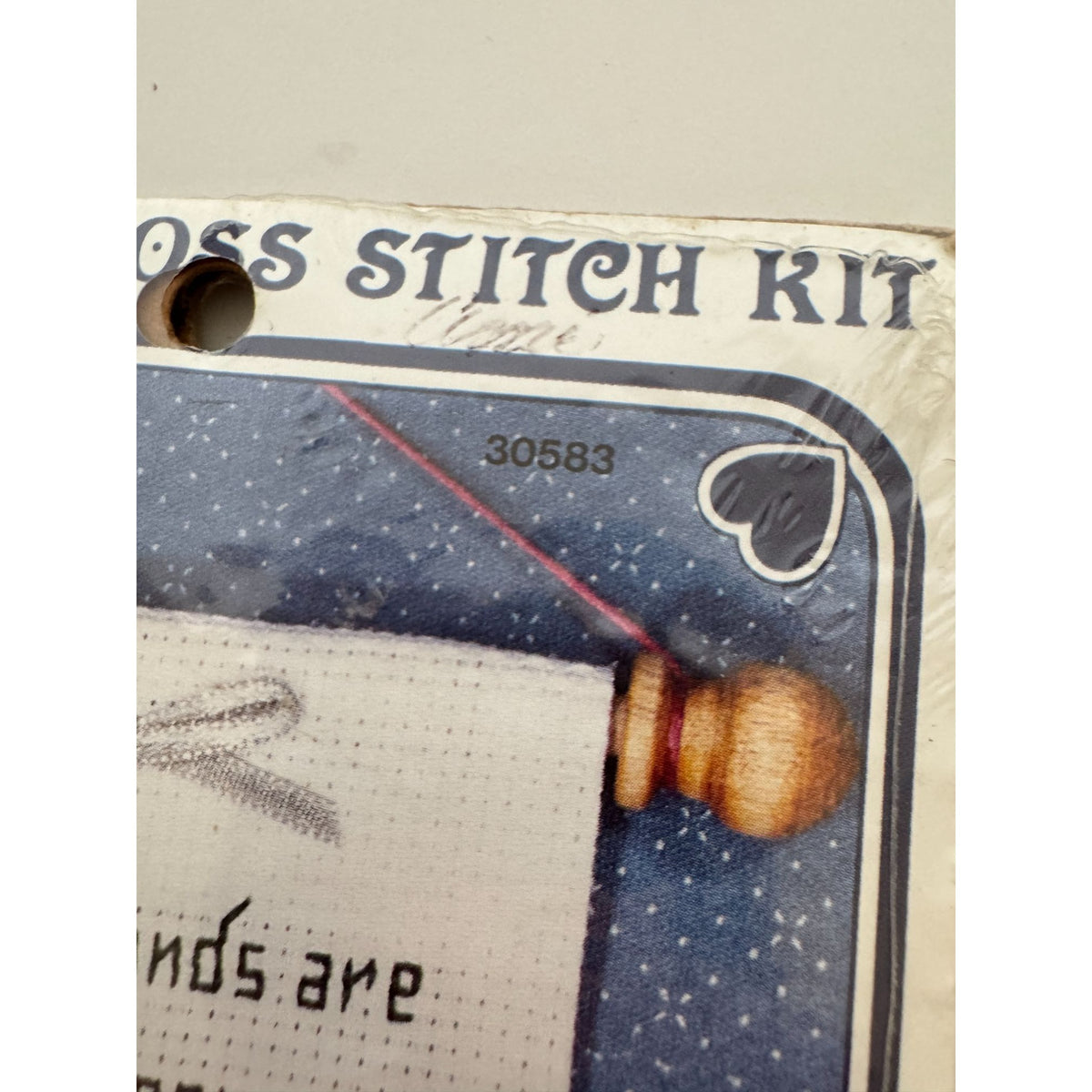 The New Berlin Counted Cross Stitch Kit Busy Hands Are Happy Hands Bear Duck