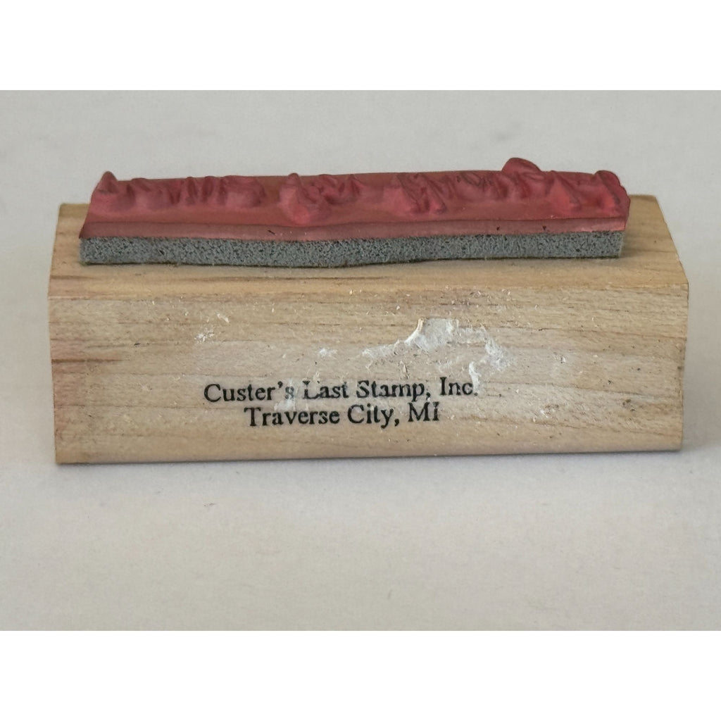 Custers Last Stamp Rubber Stamp Paws For Thought Animal Pet Pause Pun Words